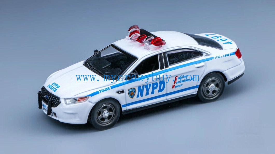 1:64 596Model Ford Taurus NYPD Police Classic Model Diecast Metal Car New Collection