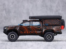 Load image into Gallery viewer, GCD 1:64 Black TACOMA Camper Pickup ORV Sports Model Diecast Metal Car New Collection

