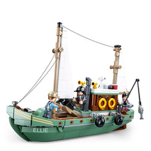 Load image into Gallery viewer, 610PCS MOC Fishing Boat Figure Model Toy Building Block Brick Gift Kids Compatible Lego 1:350
