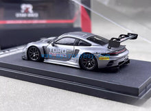 Load image into Gallery viewer, SR 1:64 Silver 911 GT3 R Racing Sports Model Diecast Metal Car New Collection
