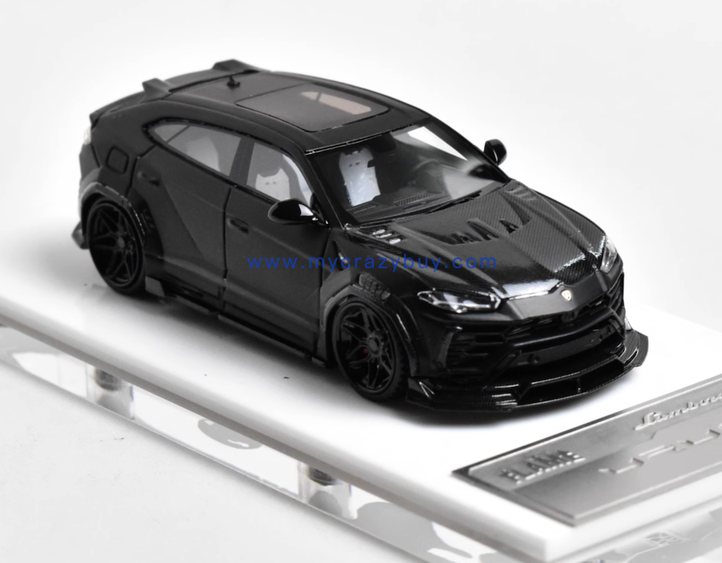 1:64 Black URUS Widebody SUV Sports Model Diecast Resin Car New Collection