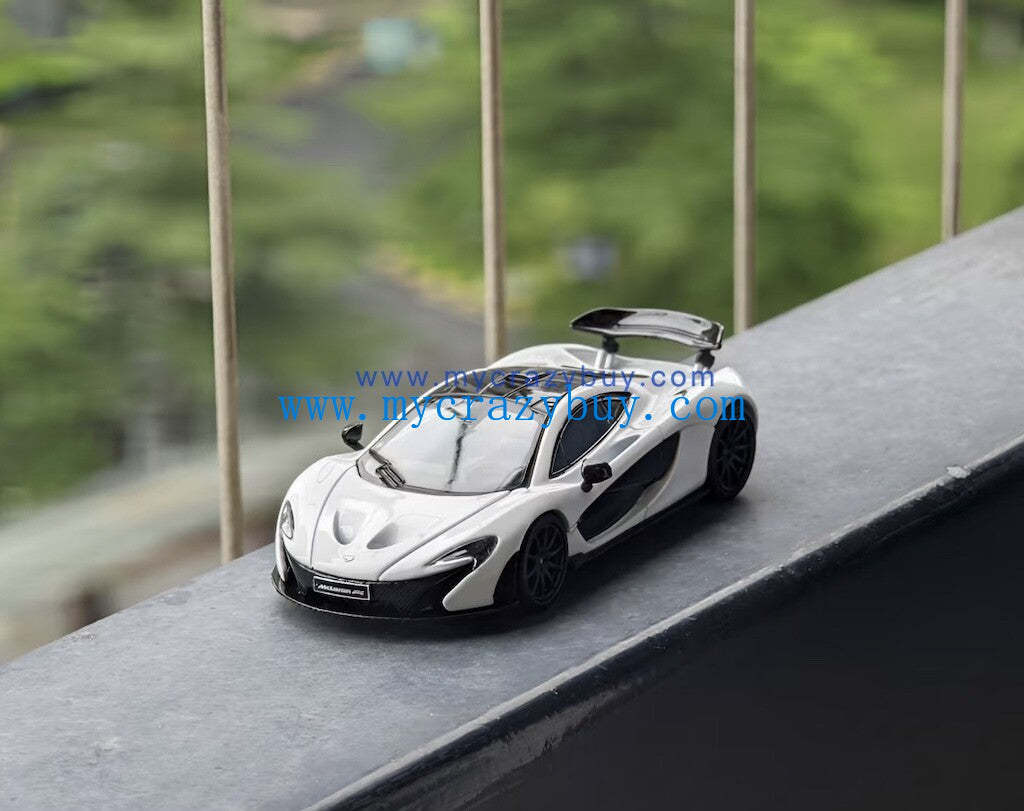 LCD 1:64 White Mclaren P1 Racing Sports Model Diecast Metal Car New Collection