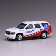 Load image into Gallery viewer, 1:64 596 White Tahoe AMR Medic Ambulanc SUV Model Diecast Metal Car New Collection
