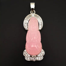 Load image into Gallery viewer, Nature Jade Guanyin Pendant Necklace Gift Jewelry charm Blessing Fortune New jj
