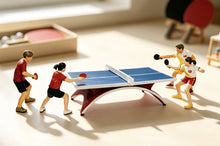 Load image into Gallery viewer, 1:64 Painted Figure Mini Model Miniature Resin Diorama Pingpong Table tennis Set
