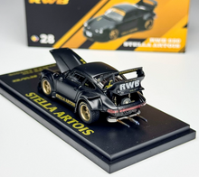 Load image into Gallery viewer, AR 1:64 Black RWB 930 Classic Sports Open Model Diecast Metal Car New Collection
