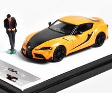 Load image into Gallery viewer, Original 1:64 Orange JDM Supra A90 Figure Sports Model Diecast Metal Car New Collection
