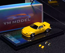 Load image into Gallery viewer, YM 1:64 Yellow JDM Miata MX5 Pandem Hard Top Sport Model Diecast Resin Car New
