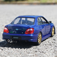 Load image into Gallery viewer, WELLY 1:24 JDM Impreza WRX STI Racing Sports Model Diecast Metal Car Display

