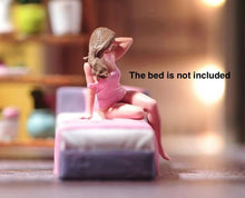 Load image into Gallery viewer, 1:64 Painted Figure Model Miniature Resin Diorama Sand Tennis Girl Sport Lady Collection
