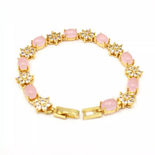 Load image into Gallery viewer, Nature Jade Beaded Bracelet Jewelry Blessing Lucky Fortune Gift For Her Pink New
