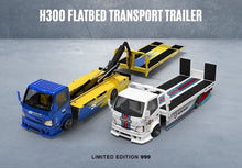 Load image into Gallery viewer, TM 1:64 H300 Flatbed Transport Trailer Truck Sports Model Diecast Metal Car
