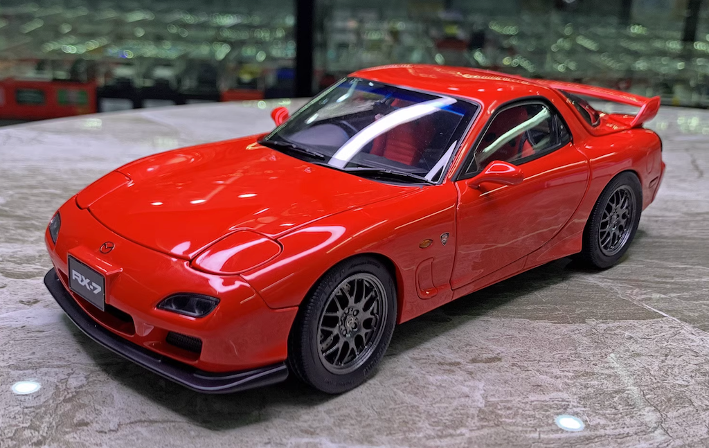 Polar Master 1:18 Red RX7 FD Spirit R Engine Sport Model Diecast