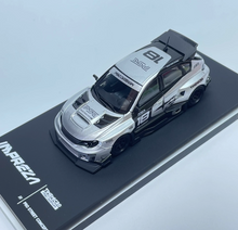 Load image into Gallery viewer, PSC 1:64 Silver Impreza STI X 10 Widebody Sports Model Diecast Metal Car New Collection
