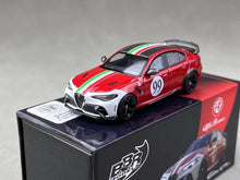 Load image into Gallery viewer, BBR 1:64 Red Romeo Giulia GTAm #99 Spoiler Sports Diecast Model Metal Car New
