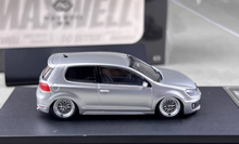 Load image into Gallery viewer, Maxwell 1:64 Silver VW Golf GTI MK6 VIP BBS Sports Model Diecast Metal Car New Collection
