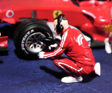 Load image into Gallery viewer, 1:64 Painted Figure Model Miniature Resin Diorama Sand Racing Car Repairman Toy
