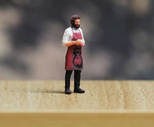 Load image into Gallery viewer, 1:64 Painted Figure Model Miniature Resin Diorama Sand Man With Apron Standing
