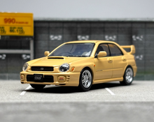Load image into Gallery viewer, 1:64 Furuya HEC Yellow Impreza WRX STI VII 7 Sedan Model Diecast Metal Car New
