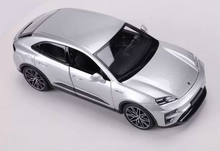 Load image into Gallery viewer, Bburago 1:24 Silver Macan Electric EV Sports Open Model Diecast Metal Car New Collection
