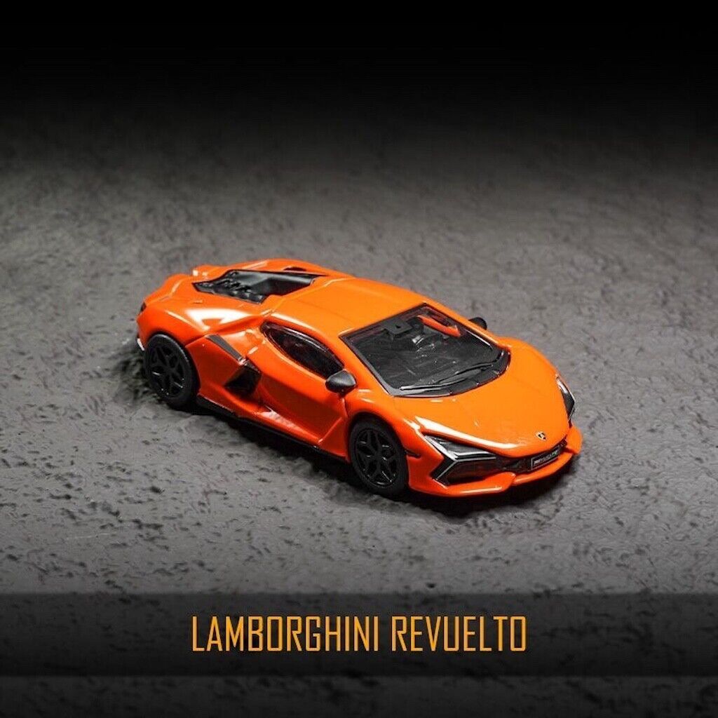 Bburago 1:64 Orange Lamborghini Revuelto Sports Model Diecast Metal Car New Collection