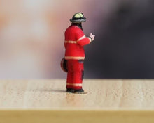 Load image into Gallery viewer, 1:64 Painted Figure Model Miniature Resin Diorama Sand Fire Man Firefighter Toy
