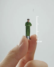 Load image into Gallery viewer, 1:64 Painted Figure Mini Model Miniature Resin Diorama Sand Military Coat Man New
