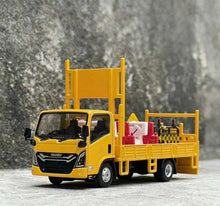 Load image into Gallery viewer, DBGT 1:64 Yellow lsuzu ELF Road Construction Truck Model Diecast Metal Car New Collection
