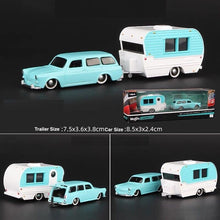 Load image into Gallery viewer, Maisto 1:64 1967 VW 1600 Squareback Trailer Tow &amp; Go Model Metal Car BN
