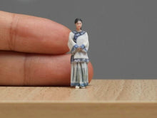 Load image into Gallery viewer, 1:64 Painted Figure Model Miniature Resin Diorama Sand Girl Qipao Vtintage Lady
