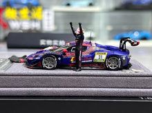 Load image into Gallery viewer, Mechspeed 1:64 Blue 296 GT3 Racing Figure Sports Model Diecast Resin Car New Collection
