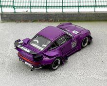 Load image into Gallery viewer, SW 1:64 Purple 911 RWB 993 Apple #18 Racing Sports Model Diecast Metal Car New Collection

