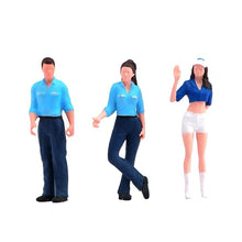 Load image into Gallery viewer, 1:64 Painted Figure Model Miniature Resin Diorama Petrol Gas Station Attendant

