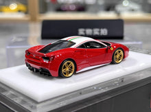 Load image into Gallery viewer, 1:64 CL Red 488 GTB White Hard Top 70th Sports Model Diecast Resin Car New Collection
