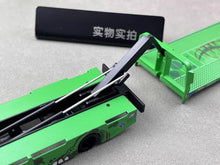 Load image into Gallery viewer, MT 1:64 Green H300 Custom Tow Flatbed Truck Dinosaur Model Diecast Metal Car
