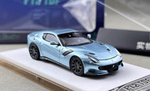 Load image into Gallery viewer, SH 1:64 Ice Blue F12 TDF V12 Racing Sports Model Diecast Metal Car New Collection
