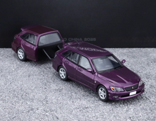 Load image into Gallery viewer, Mortal 1:64 HEC Purple Altezza Wagon Trailer Sport Model Diecast Metal Car New Collection

