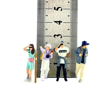 Load image into Gallery viewer, 1:64 Painted Figure Model Miniature Resin Diorama Sand Outdoor Hiking Sport Toy
