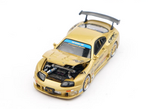 Load image into Gallery viewer, Poprace 1:64 Gold Supra GT300 Top Secret Sports Model Diecast Metal Car New Collection
