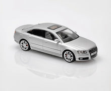 Load image into Gallery viewer, JKM 1:64 Silver S8 D3 Sedan Sports Model Diecast Metal Car New Collection
