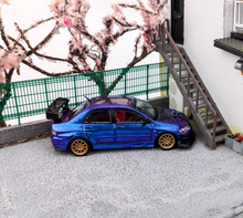 Load image into Gallery viewer, CM 1:64 Purple Evolution EVO Lancer 9 IX Sports Model Diecast Metal Car New
