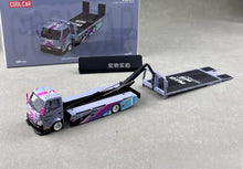 Load image into Gallery viewer, CC 1:64 Purple DTM H300 Tow Flatbed Trailer Truck Model Diecast Metal Car New Collection
