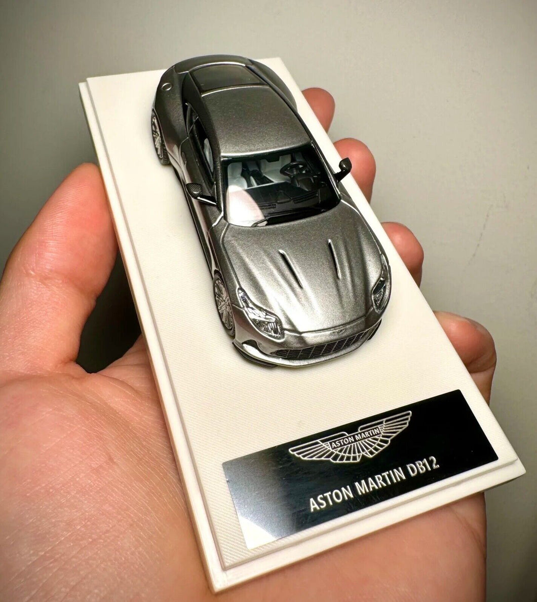 XG 1:64 Silver DB12 Coupe Racing Sports Model Diecast Metal Car New Collection