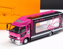 Load image into Gallery viewer, GCD 1:64 Pink Fuso Fighter Outriggers Raised Truck Model Diecast Metal Car New Collection
