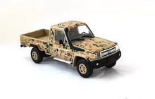 Load image into Gallery viewer, RM 1:64 Yellow Camo LC79 Pickup Truck Middle East Model Diecast Metal Car New
