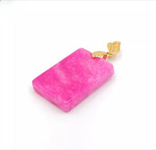 Load image into Gallery viewer, Nature Jade Rectangle Pendant Necklace Gift Jewelry charm Blessing Lucky pg
