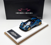 Load image into Gallery viewer, HH 1:64 Blue Carbon Zonda Tricolore Racing Sports Model Diecast Metal Car New Collection
