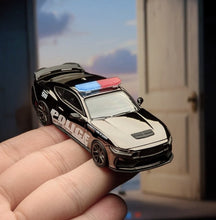 Load image into Gallery viewer, CM 1:64 Mustang Dark Horse Police Coupe Sports Model Diecast Metal Car New Collection
