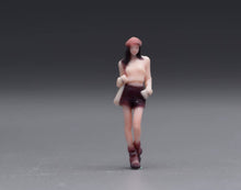 Load image into Gallery viewer, 1:64 Painted Figure Model Miniature Resin Beret Girl Lady Woman Casual Standing

