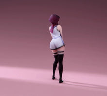 Load image into Gallery viewer, 1:64 Painted Figure Model Miniature Resin Diorama Toy Sand Cheerleading Girl
